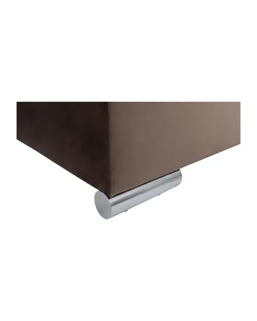 Sofá rinconera universal Merin con función de cama y 2 arcones marrón