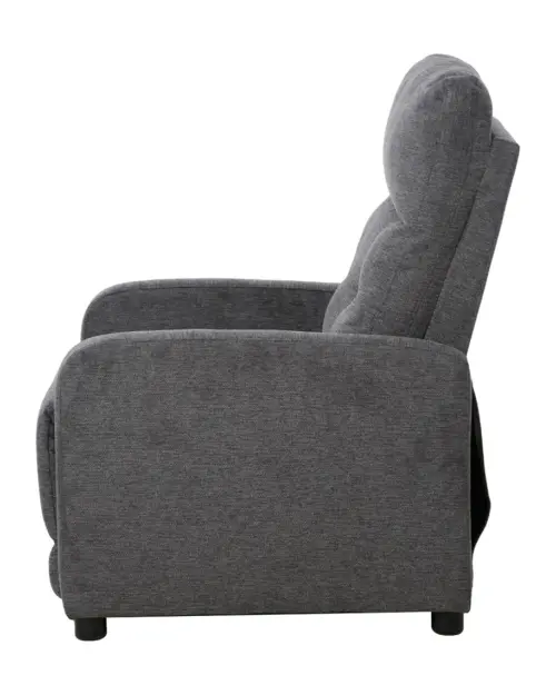 Sillón tradicional Monti con función relax gris oscuro