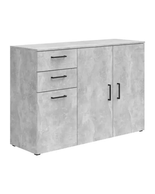 Cómoda MultiDo 120 cm con 3 puertas y 2 cajones atelier claro