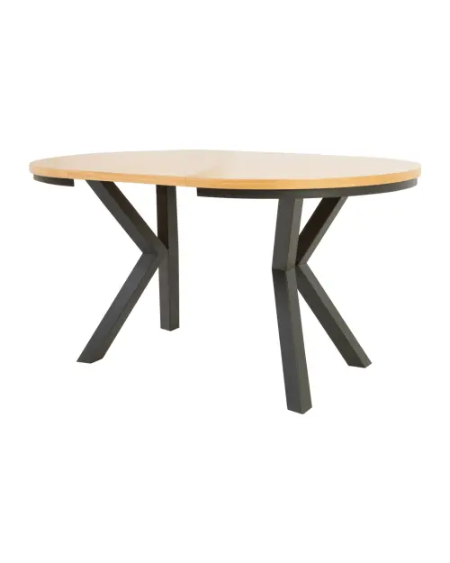 Extendable table Eland 100/150/200x100 natural oak veneer