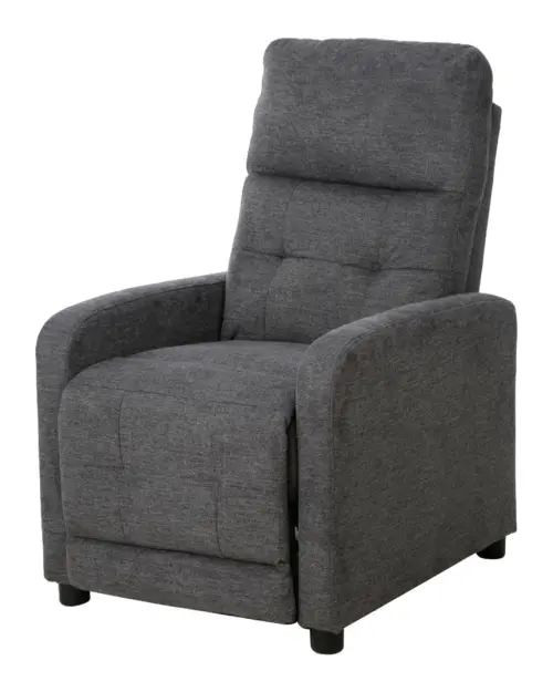 Sillón tradicional Monti con función relax gris oscuro