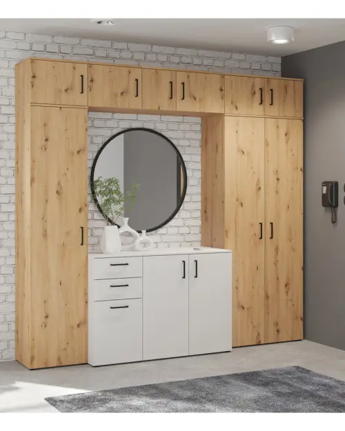 Cómoda MultiDo 80 cm con 2 puertas y 2 cajones atelier claro