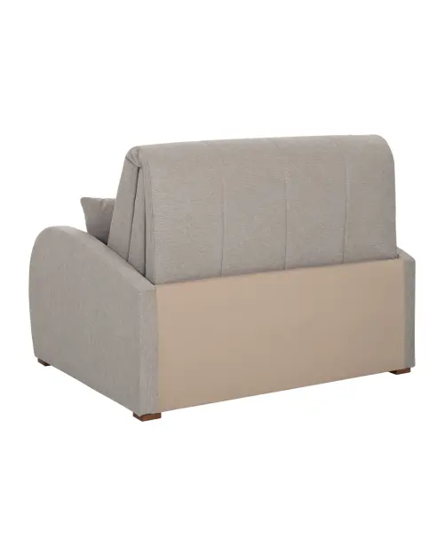 Sofá cama de dos plazas Poli con arcón beige