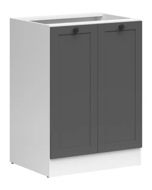Mueble de cocina bajo Junona Line 60 cm de dos puertas grafito
