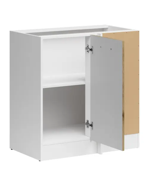 Armario de cocina inferior de esquina Junona Line derecha roble delano claro para rincón 100x60 cm