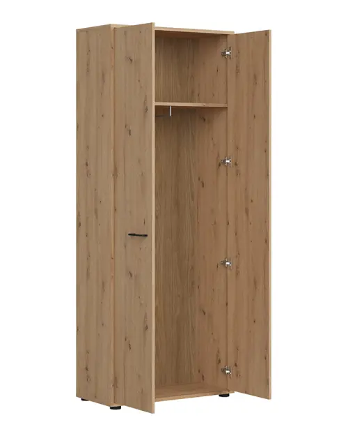 Armario de dos puertas Space Office 80 cm roble artisan