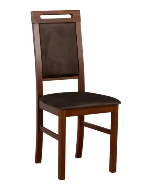 Silla tapizada Lobo marrón oscuro