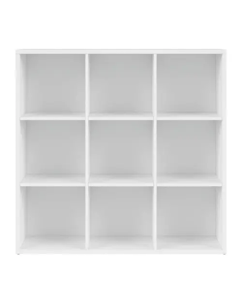 Estantería Nepo Plus 114 cm con 9 estantes blanca