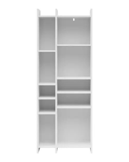 Shelving unit Benny 60 cm with 8 shelves white