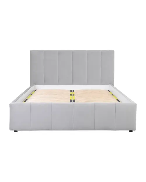 Cama tapizada Lones 160x200 gris