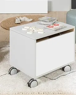 Cajonera Nandu 50 cm con compartimento gris claro