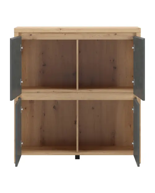 Mueble Larios 105 cm de cuatro puertas roble artisan/matera