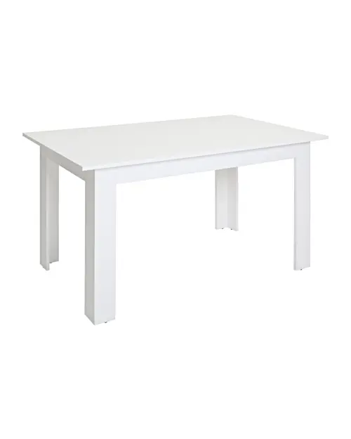 Rectangular table STO/138 BIS 137x80 alpine white