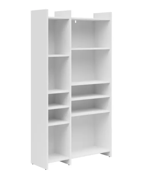 Estantería Benny 80 cm con 8 estantes blanca