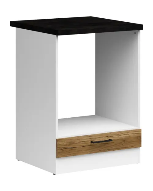 Mueble de cocina para horno encastrable Junona Line 60 cm roble delano claro con encimera