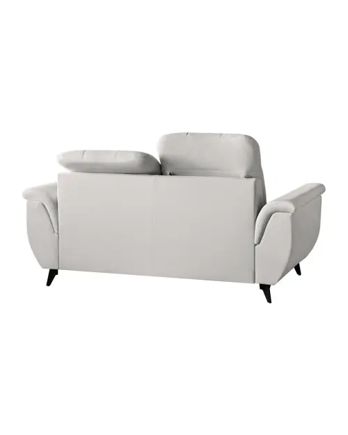 Dwuosobowa sofa Doria z pojemnikiem z kremowego weluru