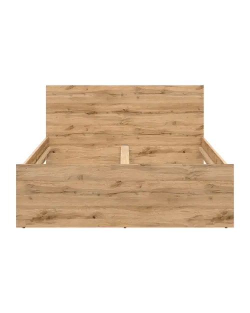 Cama Zele 140x200 roble wotan