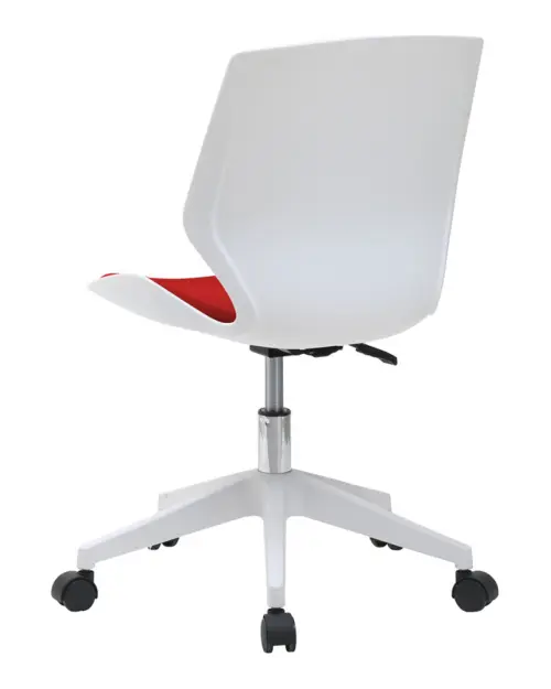 Silla giratoria Kili blanco - rojo