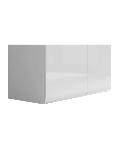 Vitrina Azteca Trio 90 cm con 2 puertas blanco brillo