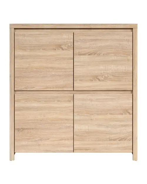 Armario Kaspian 105 cm de cuatro puertas roble sonoma
