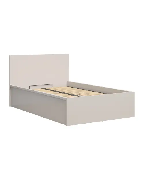 Cama Tetrix 120x200 con somier y contenedor cachemir