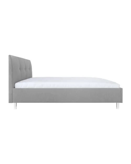 Cama tapizada Mala gris 160x200