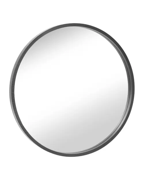 Espejo de pared en marco Circle 62 cm redondo negro