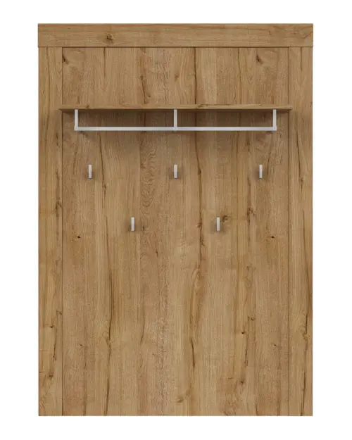 Perchero de pared para recibidor Holten 93x132 cm roble waterford
