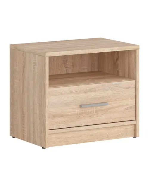 Mesita de noche Nepo Plus 49 cm con cajón roble sonoma