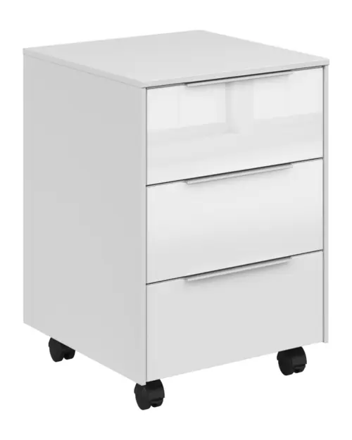 Cajonera de oficina Nevada 40 cm con 3 cajones blanca