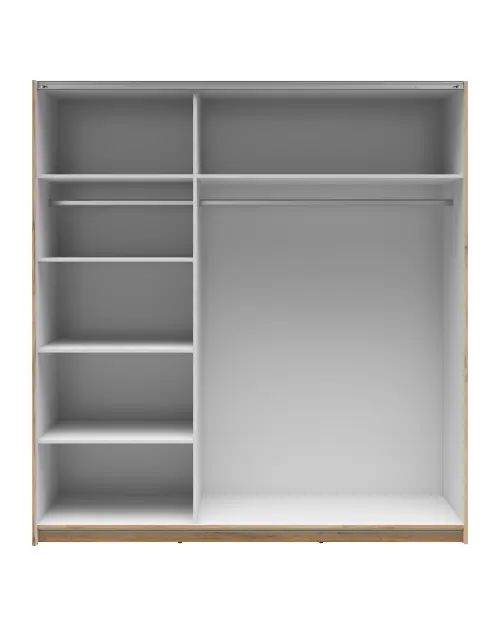 Armario de puertas correderas Tetrix 183 cm roble wotan