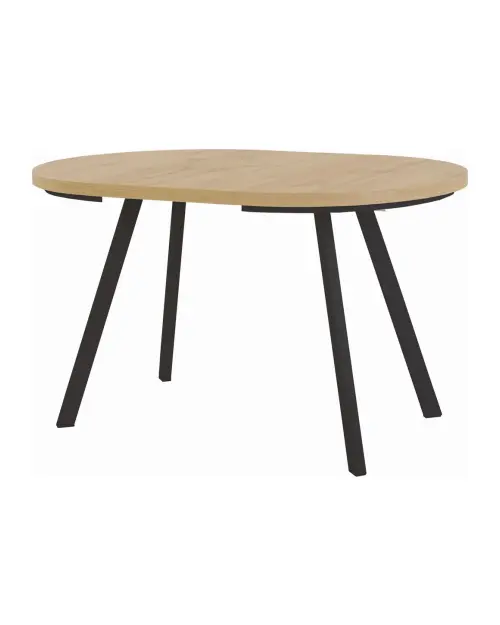 Extendable table Pares artisan oak/black 90-180x90