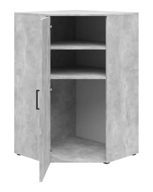 Estantería de esquina MultiDo 71,5x71,5 cm con puertas atelier claro