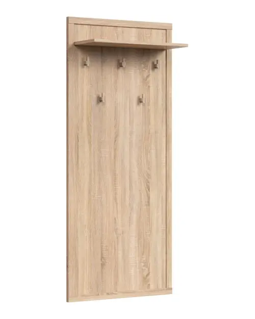 Perchero de pared para el recibidor Kaspian roble sonoma