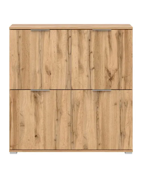 Armario Zele 104 cm cuatro puertas roble wotan