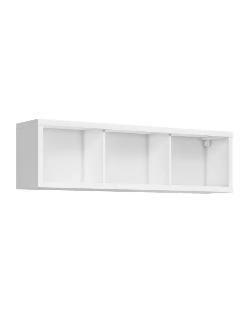 Armario de pared Kaspian 143 cm abierto blanco
