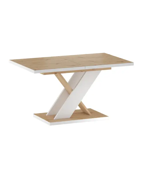 Стол раскладной Eryk 138/178x85 дуб вотан/белый