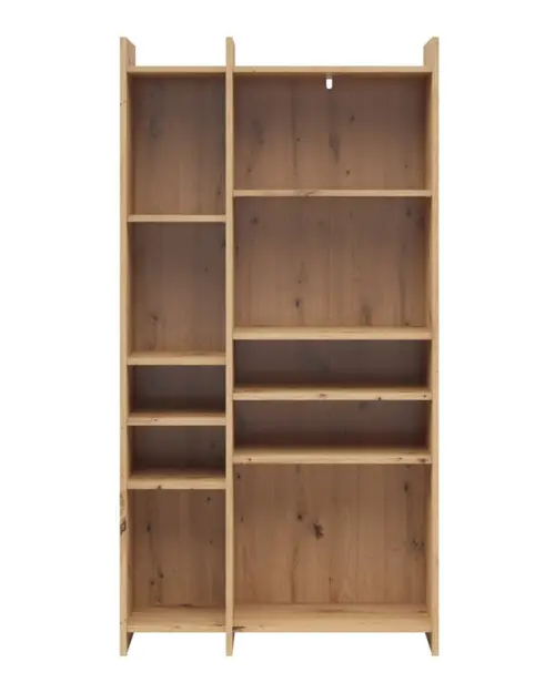 Estantería Benny 80 cm 8 estantes roble artisan