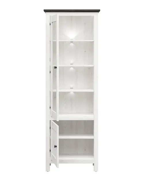 Vitrina Hesen 71 cm con 2 puertas alerce sibiu claro