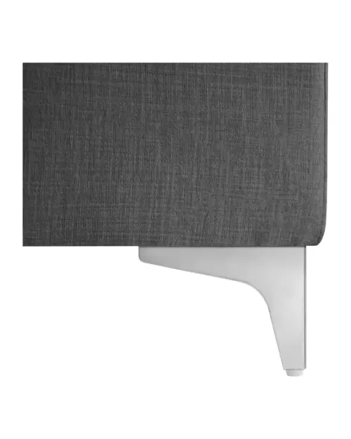 Угловой диван правосторонний Ariado раскладной с ящиком велюровый серый