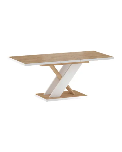 Стол раскладной Eryk 138/178x85 дуб вотан/белый