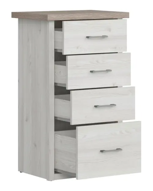 Cómoda Luca Baby 60 cm con 4 cajones alerce sibiu claro