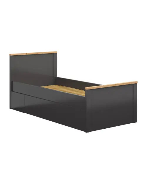 Cama Hesen 90x200 grafito