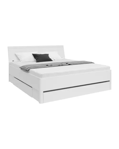 Cama Saturn 180x200 con 3 cajones blanca