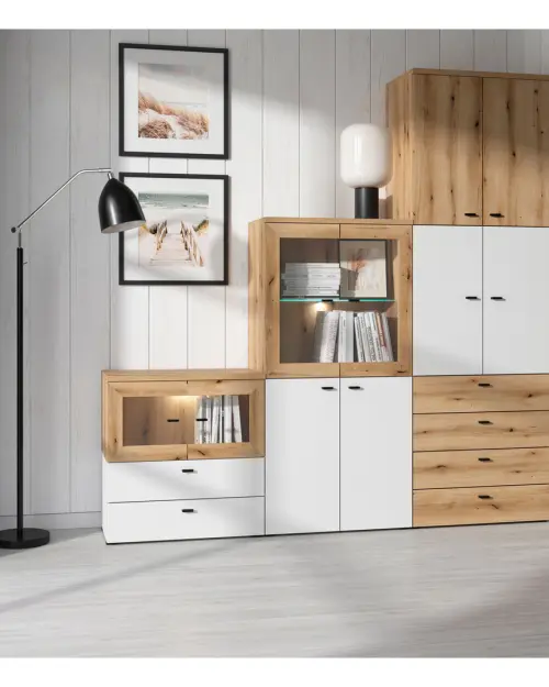 Armario System 64 con 2 puertas roble coast evoke