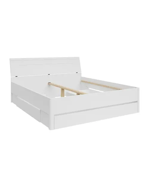 Cama Saturn 180x200 con 3 cajones blanca