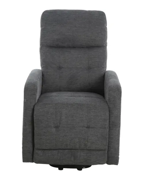 Traditional Grand armchair with relax function grey