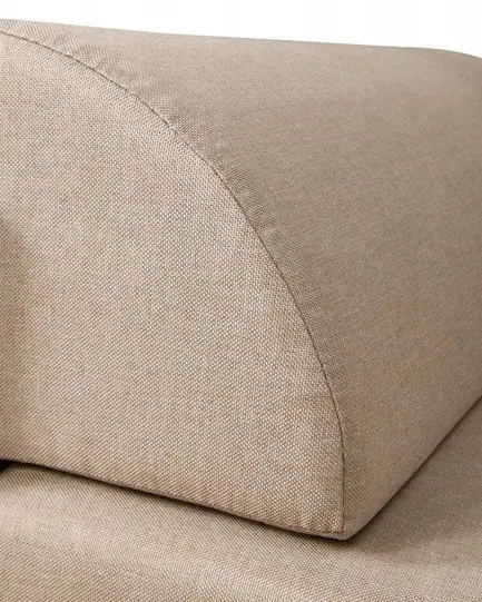 Cama extensible Malcolm 80-160x200 roble canyon monument con contenedor colchón y cojines beige