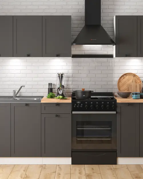 Zestaw kuchenny Junona Line A 180 cm grafit z blatem