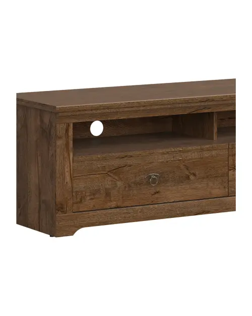 Mueble RTV Patras 153 cm con 2 cajones y un estante roble april